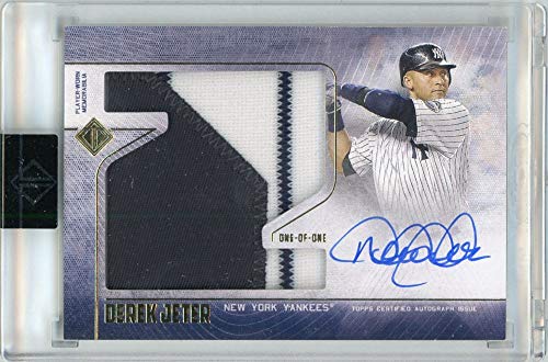 Derek Jeter 2020 Topps Transcendent Captain Collection Jumbo Patch Autograph 1/1 - 757 Sports Collectibles