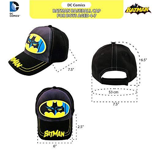 DC Comics Boys Baseball Cap with 3D POP: Batman, Superman and Justice League (Ages 2-7) - 757 Sports Collectibles