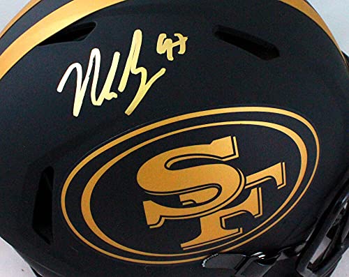 Nick Bosa Autographed San Francisco 49ers F/S Eclipse Speed Authentic Helmet - Beckett W Gold - 757 Sports Collectibles