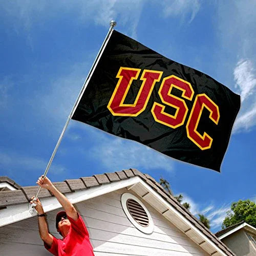 College Flags & Banners Co. USC Trojans Black Flag - 757 Sports Collectibles