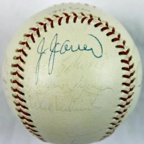 1968 Cardinals Team (18) Signed Onl Baseball Musial Schoendienst PSA/DNA #Q03120 - 757 Sports Collectibles