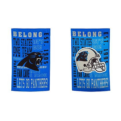 Team Sports America Carolina Panthers Fan Rules Garden Flag - 13 x 18 Inches - 757 Sports Collectibles