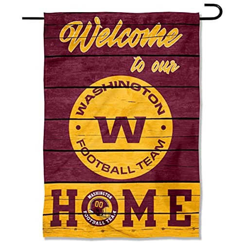 WinCraft Washington Football Team Welcome Home Decorative Garden Flag Double Sided Banner - 757 Sports Collectibles