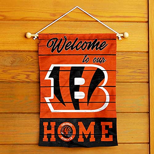 Cincinnati Bengals Welcome Home Decorative Garden Flag Double Sided Banner - 757 Sports Collectibles