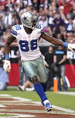 Cowboys Dez Bryant Game Worn White Reebok Road Jersey 12/4/2011 Photo Matched - 757 Sports Collectibles