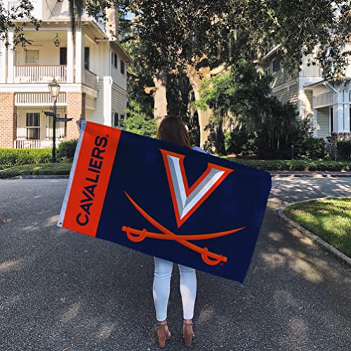 Desert Cactus University of Virginia Flag Cavaliers UVA Wahoos Flags Banners 100% Polyester Indoor Outdoor 3x5 (Team Name) - 757 Sports Collectibles