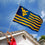West Virginia Mountaineers Stars and Stripes Nation Flag - 757 Sports Collectibles