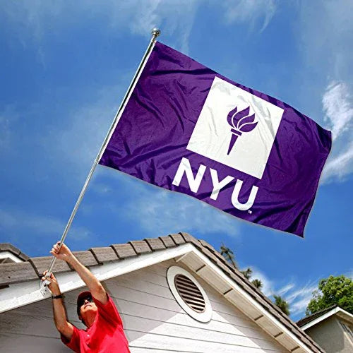 NYU Violets New York University Large College Flag - 757 Sports Collectibles