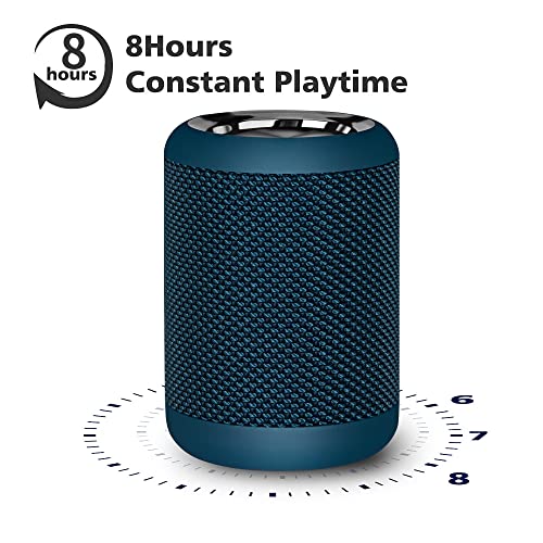 MAWODE T10 Portable Bluetooth Speakers, ABS Materials IPX5 Waterproof Dual Pairing Fabric 8 Hours Playtime Mini Portable Outdoor Wireless Speaker for Tablet, Laptop, Cellphone, Hiking(Blue) - 757 Sports Collectibles