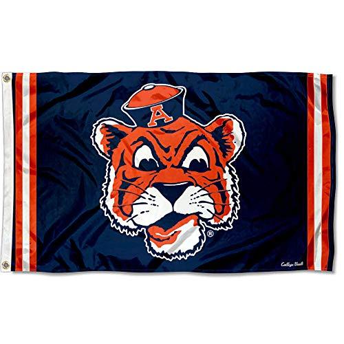 College Flags & Banners Co. Auburn Vintage Retro Throwback 3x5 Banner Flag - 757 Sports Collectibles