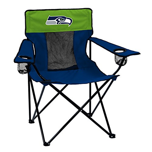 Logo Brands Officially Licensed NFL Seattle Seahawks Unisex Elite Chair, One Size, Team Color - 757 Sports Collectibles