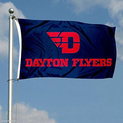 College Flags & Banners Co. Dayton Flyers Red Letters Flag - 757 Sports Collectibles