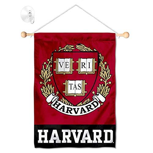 College Flags & Banners Co. Crimson Window Wall Banner Hanging Flag with Suction Cup - 757 Sports Collectibles