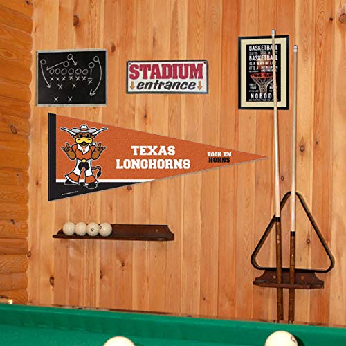 College Flags & Banners Co. Texas Longhorns Hook Em Horns Hookem Pennant - 757 Sports Collectibles