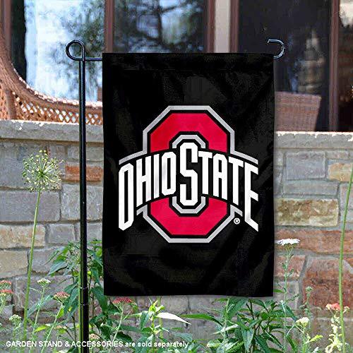 OSU Buckeyes Black Garden Flag and Yard Banner - 757 Sports Collectibles