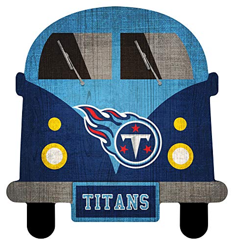 Fan Creations NFL Tennessee Titans Unisex Tennessee Titans Team Bus Sign, Team Color, 12 inch - 757 Sports Collectibles