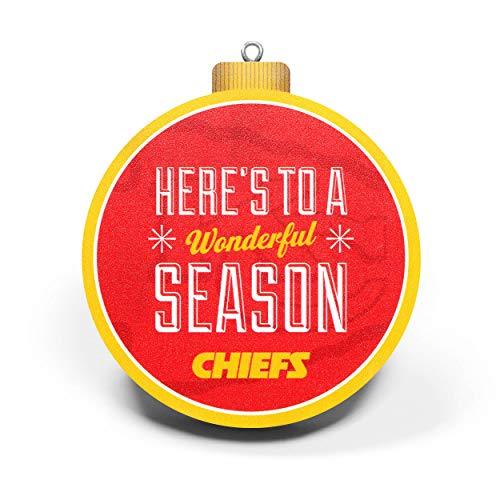 YouTheFan NFL Kansas City Chiefs 3D Logo Series Ornaments, team colors - 757 Sports Collectibles