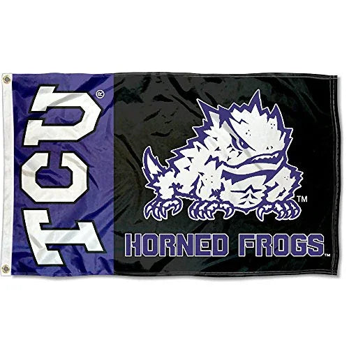 College Flags & Banners Co. Texas Christian University 3x5 Flag - 757 Sports Collectibles