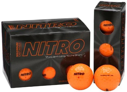 Nitro NMD12OBXC Maximum Distance Golf Ball (12-Pack), Orange - 757 Sports Collectibles