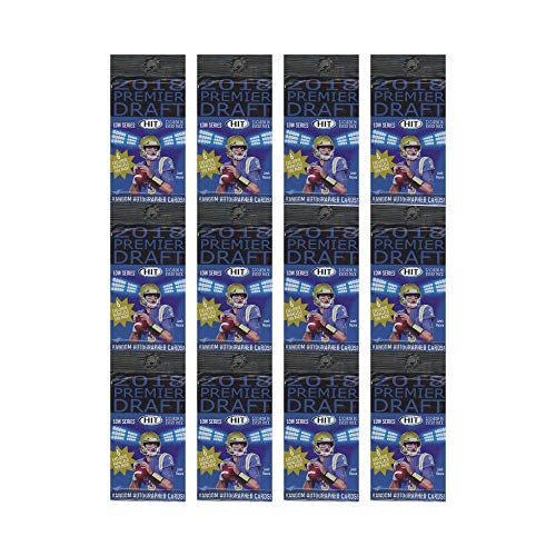 2018 Sage Hit Premier Low Series Football Fat Pack 12-Pack Lot - 757 Sports Collectibles