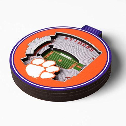 NCAA Clemson Tigers - Memorial 3D Stadium View Ornament, Team Colors, Large - 757 Sports Collectibles