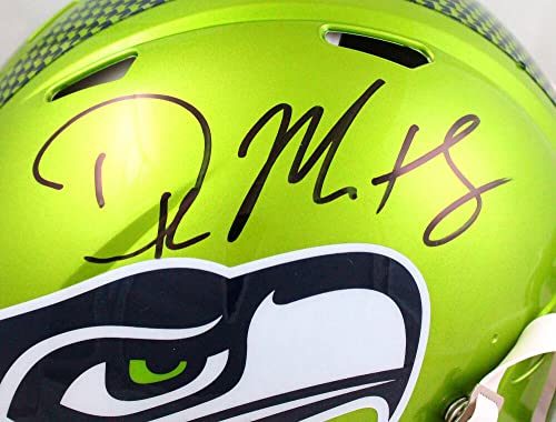 DK Metcalf Autographed Seattle Seahawks F/S Flash Speed Authentic Helmet-Beckett W Hologram Black - 757 Sports Collectibles