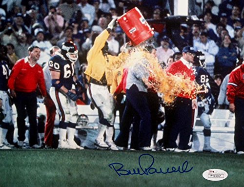 Bill Parcells Autographed 8x10 Giants Gatorade Photo- JSA Witness Authenticated