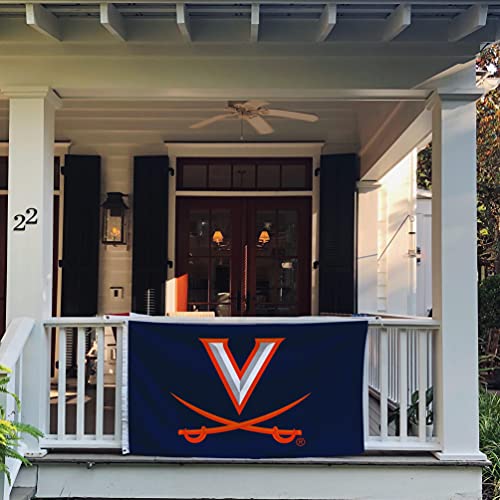 Desert Cactus University of Virginia Flag Cavaliers UVA Wahoos Flags Banners 100% Polyester Indoor Outdoor 3x5 (Style 1) - 757 Sports Collectibles