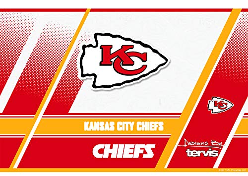 Tervis Triple Walled NFL Kansas City Chiefs Insulated Tumbler Cup Keeps Drinks Cold & Hot, 30oz - Stainless Steel, Edge - 757 Sports Collectibles