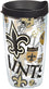 Tervis Made in USA Double Walled NFL New Orleans Saints Insulated Tumbler Cup Keeps Drinks Cold & Hot, 16oz, All Over - 757 Sports Collectibles