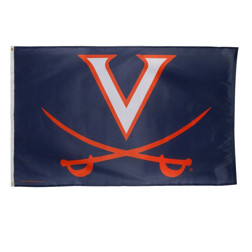 Wincraft NCAA University of Virginia Deluxe Flag, 3' x 5' - 757 Sports Collectibles