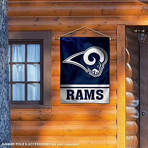 WinCraft LA Rams White Horns Two Sided House Flag - 757 Sports Collectibles