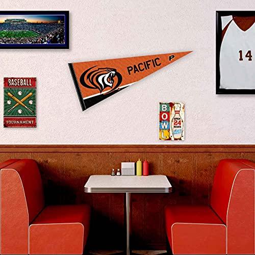 College Flags & Banners Co. Pacific Tigers Pennant Full Size Felt - 757 Sports Collectibles