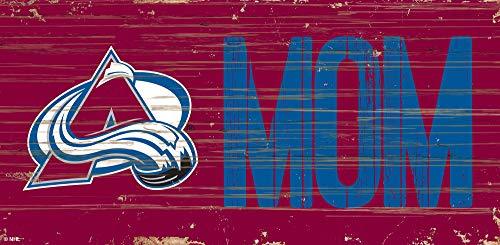 Fan Creations NHL Colorado Avalanche Unisex Colorado Avalanche MOM Sign, Team Color, 6 x 12 - 757 Sports Collectibles