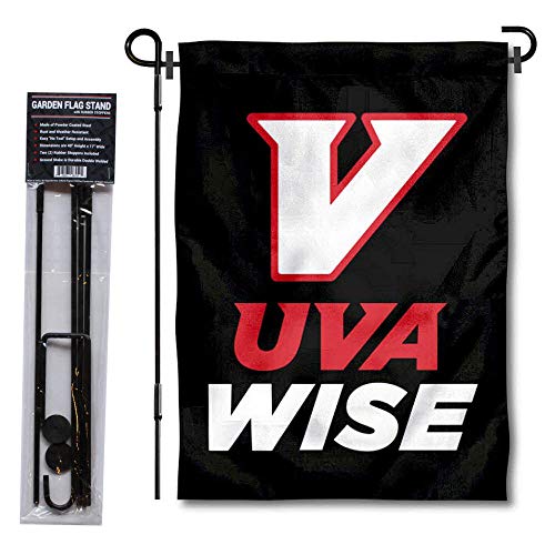 Virginias College at Wise Cavaliers Garden Flag with Pole Stand Holder - 757 Sports Collectibles