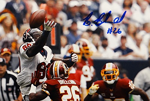 Bashaud Breeland Autographed 8x10 Redskins Against Texans Photo with JSA W Auth - 757 Sports Collectibles