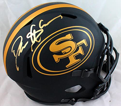 Deion Sanders Signed San Francisco 49ers F/S Eclipse Helmet-Beckett W Hologram Gold - 757 Sports Collectibles