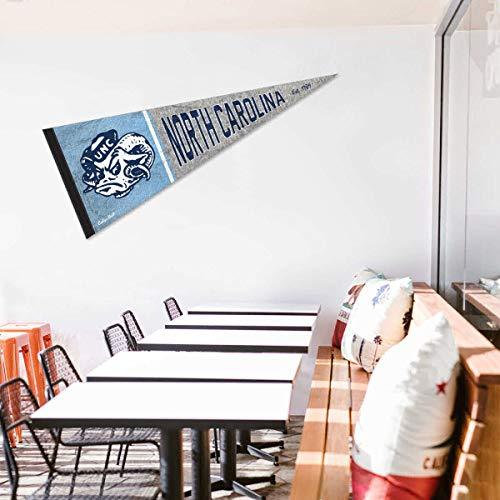 North Carolina Tar Heels Pennant Throwback Vintage Banner - 757 Sports Collectibles