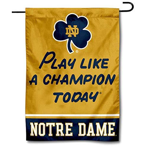 WinCraft Notre Dame Play Like A Champion Garden Flag - 757 Sports Collectibles