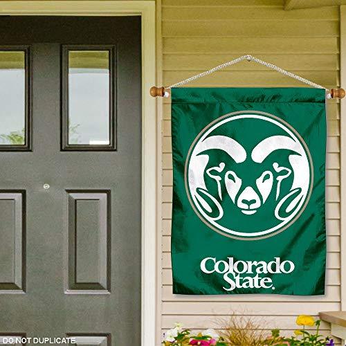 Colorado State Rams Banner with Hanging Pole - 757 Sports Collectibles