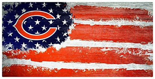Fan Creations NFL Chicago Bears Unisex Chicago Bears Flag Sign, Team Color, 6 x 12 - 757 Sports Collectibles