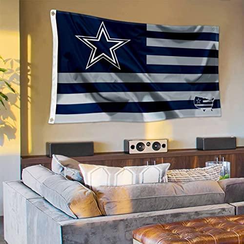 WinCraft Dallas Cowboys USA American Nation Stripes 3x5 Grommet Flag - 757 Sports Collectibles