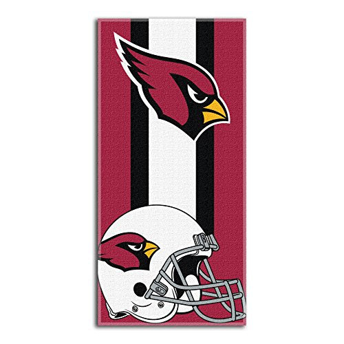 The Northwest Company NFL Arizona Cardinals "Zone Read" Beach Towel, 30" x 60" , Red - 757 Sports Collectibles