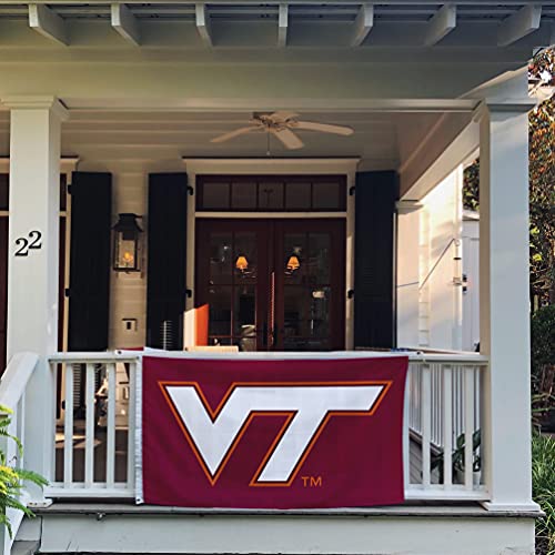Desert Cactus Virginia Tech Flag Hokies VT Flags Banners 100% Polyester Indoor Outdoor 3x5 (Style 1) - 757 Sports Collectibles