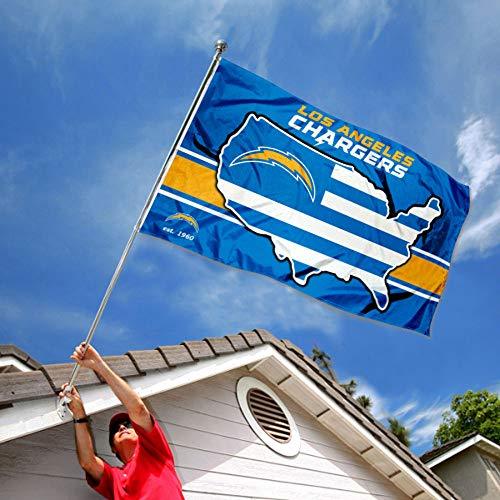 WinCraft Los Angeles Chargers Nation USA American Country 3x5 Flag - 757 Sports Collectibles