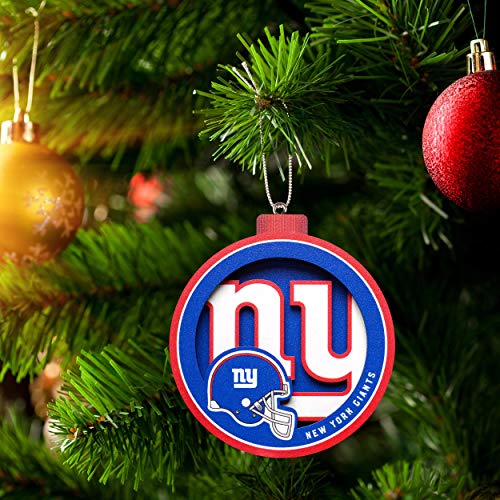 YouTheFan NFL New York Giants 3D Logo Series Ornament - 757 Sports Collectibles
