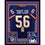 Framed Autographed/Signed Lawrence Taylor 33x42 New York Blue Football Jersey JSA COA