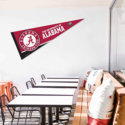 College Flags & Banners Co. Alabama Crimson Tide Pennant Full Size Felt - 757 Sports Collectibles