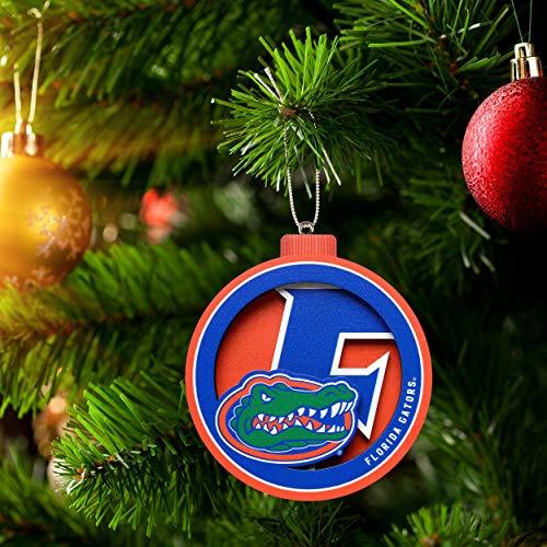 YouTheFan NCAA Florida Gators 3D Logo Series Ornament, team colors - 757 Sports Collectibles