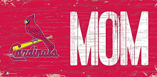 Fan Creations MLB Toronto Blue Jays Unisex Saint (St.) Louis Cardinals MOM Sign, Team Color, 6 x 12 - 757 Sports Collectibles